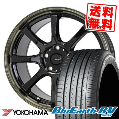 215/55R17 94V ヨコハマ BLUE EARTH RV03 G・SPEED P-08 サマータイヤホイール4本セット 【取付対象】