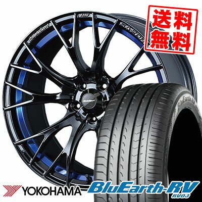 215/45R17 91W ヨコハマ BLUE EARTH RV03 WedsSport SA-20R サマータイヤホイール4本セット 【取付対象】