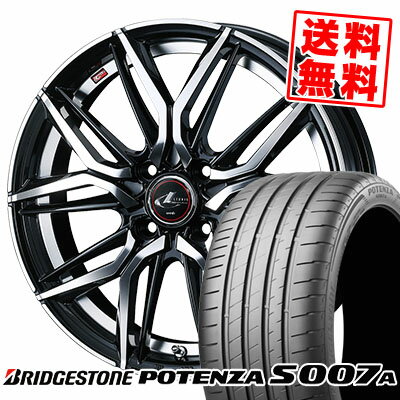 205/40R17 84Y XL BRIDGESTONE ブリヂストン POTENZA S007A ポテンザ S007A LEONIS LM レオニス LM サマータイヤホイール4本セット
