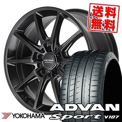 225/45R18 95Y YOKOHAMA ヨコハマ ADVAN Sport V107 RMP RACING R25 Plus RMPレーシング R25プラス サマータイヤホイール4本セット 【取付対象】