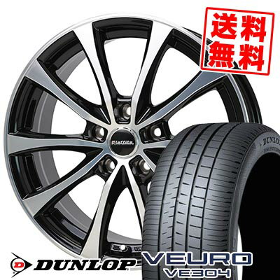 215/45R17 91W XL DUNLOP ダンロップ VEURO VE304 Laffite LE-07 ラフィット LE-07 サマータイヤホイール4本セット 【取付対象】