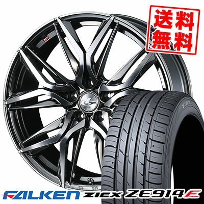 215/45R17 91W FALKEN ファルケン ZIEX ZE914F ジークス ZE914F LEONIS LM レオニス LM サマータイヤホイール4本セット【取付対象】