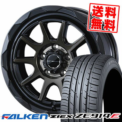 215/55R17 94W FALKEN ファルケン ZIEX ZE914F ジークス ZE914F WEDS MUD VANCE06 ウェッズ マッドヴァンス06 サマータイヤホイール4本セット【取付対象】
