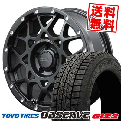 215/60R16 95Q トーヨータイヤ OBSERVE GIZ2 RAYS TEAM DAYTONA M8 スタッドレスタイヤホイール4本セット 【取付対象】