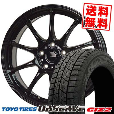 205/65R15 94Q トーヨータイヤ OBSERVE GIZ2 G-SPEED G-07 スタッドレスタイヤホイール4本セット 【取付対象】