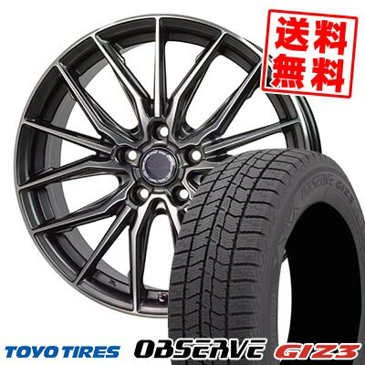 215/60R16 95Q トーヨータイヤ OBSERVE GIZ3 Precious AST M4 スタッドレスタイヤホイール4本セット 【取付対象】