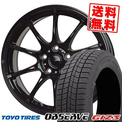 205/55R16 91Q トーヨータイヤ OBSERVE GIZ3 G-SPEED G-07 スタッドレスタイヤホイール4本セット 【取付対象】