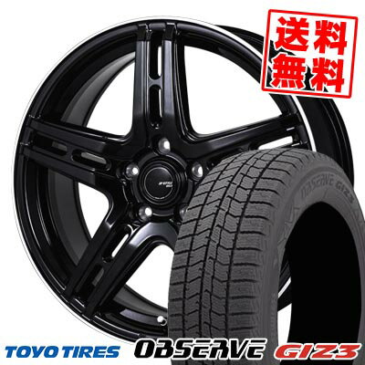215/60R16 95Q トーヨータイヤ OBSERVE GIZ3 JP STYLE R52 スタッドレスタイヤホイール4本セット 【取付対象】