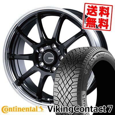 225/40R18 92T XL コンチネンタル VikingContact7 INFINITY F10 スタッドレスタイヤホイール4本セット 【取付対象】