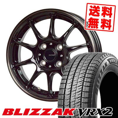 155/65R14 75Q ブリヂストン BLIZZAK VRX2 G-SPEED P-07 スタッドレスタイヤホイール4本セット 【取付対象】