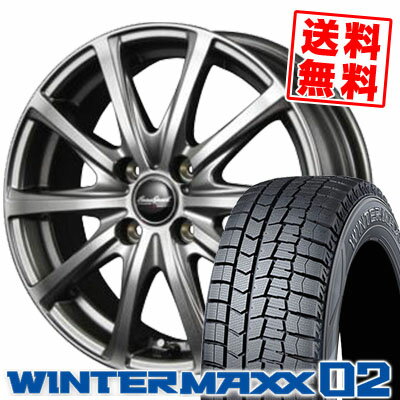 175/70R14 DUNLOP ダンロップ WINTER MAXX 02 WM02 ウインターマックス 02 EuroSpeed V25 ユーロスピード V25 スタッドレスタイヤホイール4本セット【取付対象】