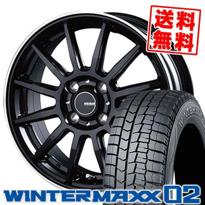 175/60R16 82Q ダンロップ WINTER MAXX 02 WM02 INFINITY F12 スタッドレスタイヤホイール4本セット 【取付対象】