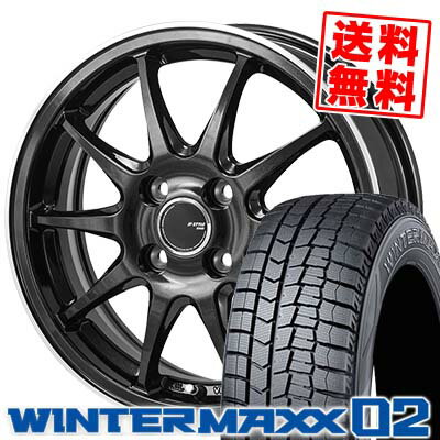 155/65R14 75Q DUNLOP ダンロップ WINTER MAXX 02 WM02 ウインターマックス 02 JP STYLE R10 JPスタイル R10 スタッドレスタイヤホイール4本セット