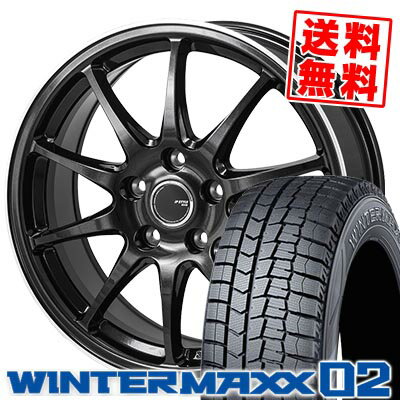 205/60R16 92Q DUNLOP ダンロップ WINTER MAXX 02 WM02 ウインターマックス 02 JP STYLE R10 JPスタイル R10 スタッドレスタイヤホイール4本セット