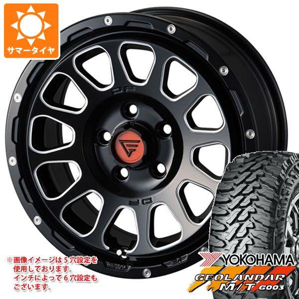 【タイヤ交換対象】ジープ ラングラー JK/JL系用 サマータイヤ ヨコハマ ジオランダー M/T G003 LT265/70R17 121/118Q デルタフォース オーバル タイヤホイール4本セット