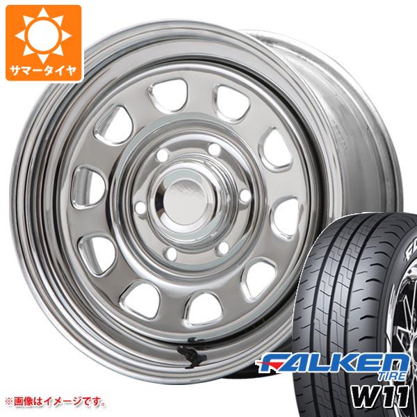 【タイヤ交換対象】ハイエース 200系用 2024年製 サマータイヤ ファルケン W11 215/65R16C 109/107N ホワイトレター MLJ デイトナ SS 7.0-16 タイヤホイール4本セット