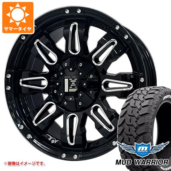 【タイヤ交換対象】トヨタ ハイラックス 120系用 サマータイヤ モンスタ マッドウォーリアー LT265/65R17 120/117Q ホワイトレター オフビート レクセル バレーノ オフロードスタイル 8.0-17 タイヤホイール4本セット