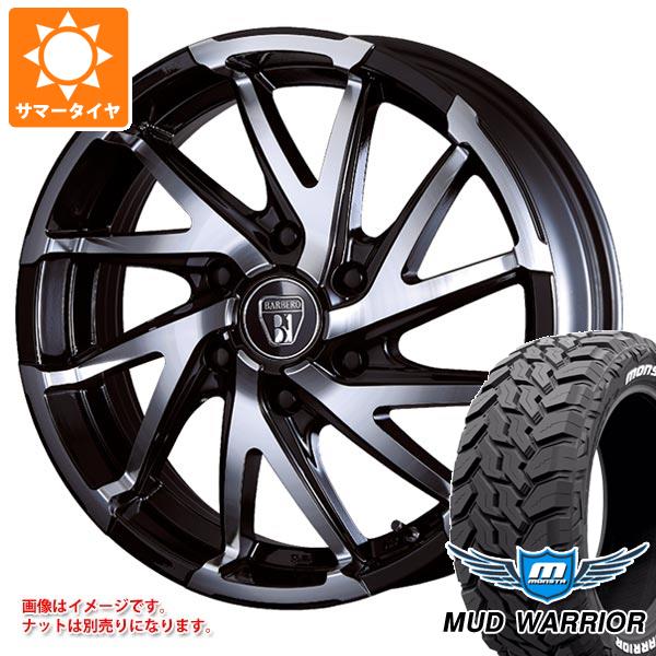 【タイヤ交換対象】ハイエース 200系用 サマータイヤ モンスタ マッドウォーリアー LT215/70R16 107/105Q ホワイトレター クリムソン バルベロ ダイナミックツイスト 6.5-16 タイヤホイール4本セット