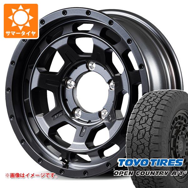 【タイヤ交換対象】5本セット スズキ ジムニーシエラ JB74W用 サマータイヤ トーヨー オープンカントリー A/T3 215/70R16 100T ブラックレター ナイトロパワー M7 ファランクス 6.0-16 タイヤホイール5本セット