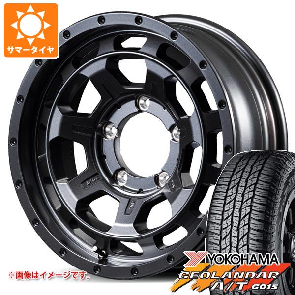 【タイヤ交換対象】スズキ ジムニーシエラ JB74W用 サマータイヤ ヨコハマ ジオランダー A/T G015 P235/70R16 104T アウトラインホワイトレター ナイトロパワー M7 ファランクス 6.0-16 タイヤホイール4本セット