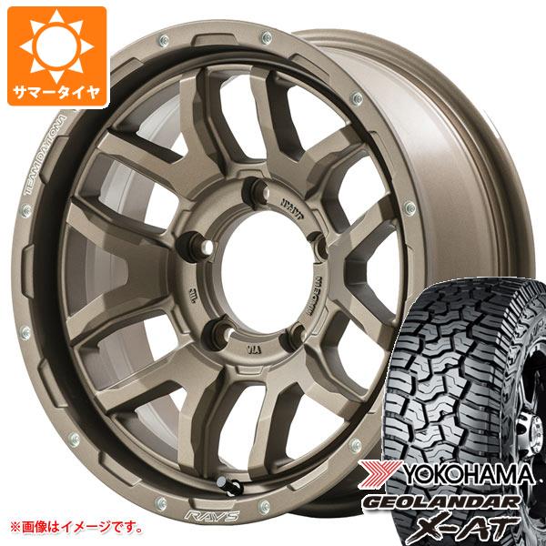【タイヤ交換対象】5本セット ジムニーシエラ JB74W用 2025年製 サマータイヤ ヨコハマ ジオランダー X-AT G016 LT215/70R16 100/97Q ブラックレター レイズ デイトナ F6 ブースト 6.0-16 タイヤホイール5本セット