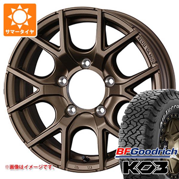 【タイヤ交換対象】スズキ ジムニーノマド JC74W用 サマータイヤ BFグッドリッチ オールテレーンT/A KO3 LT215/70R16 100/97S ホワイトレター マッドヴァンス SD 6.0-16 タイヤホイール4本セット