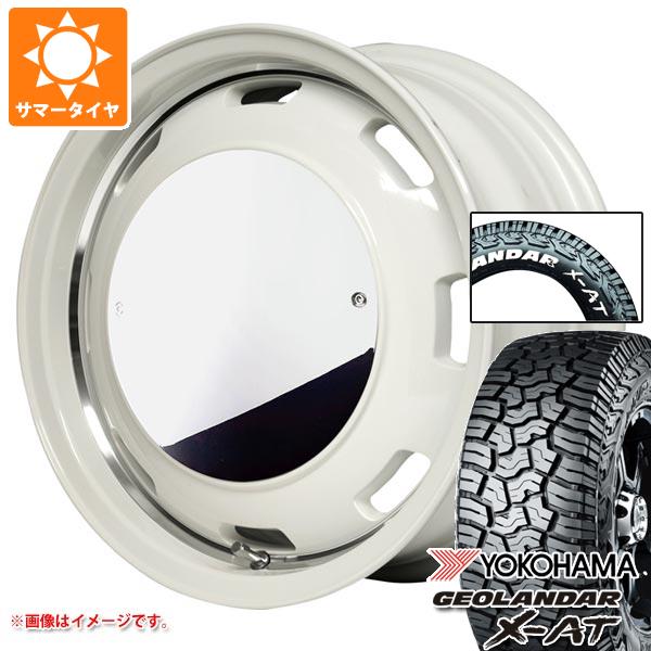 【タイヤ交換対象】5本セット スズキ ジムニーノマド JC74W用 サマータイヤ ヨコハマ ジオランダー X-AT G016 185/85R16 105/103N LT ホワイトレター ガルシア シスコムーン 6.0-16 タイヤホイール5本セット
