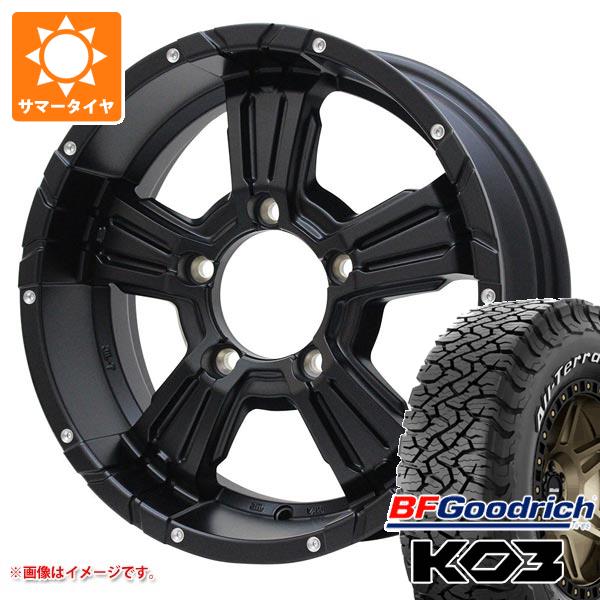 【タイヤ交換対象】ジムニーシエラ JB74W用 サマータイヤ BFグッドリッチ オールテレーンT/A KO3 LT225/70R16 102/99S ホワイトレター ナイトロパワー クロスクロウ 6.0-16 タイヤホイール4本セット