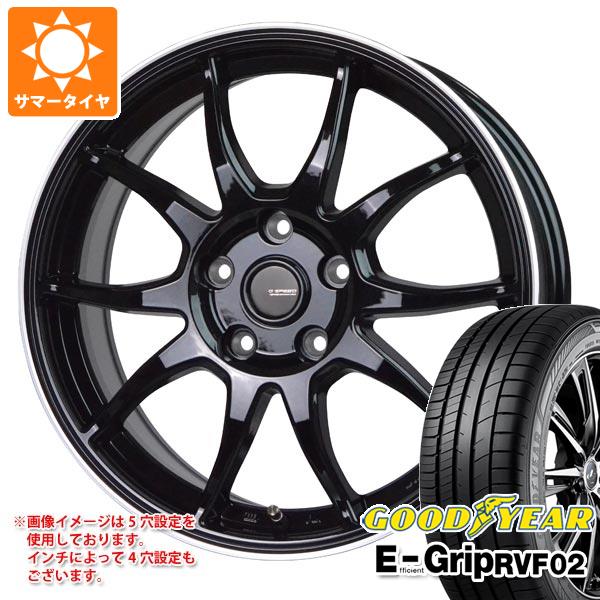 【タイヤ交換対象】サマータイヤ 205/50R17 93V XL グッドイヤー エフィシエントグリップ RVF02 ジースピード P-06 7.0-17 タイヤホイール4本セット