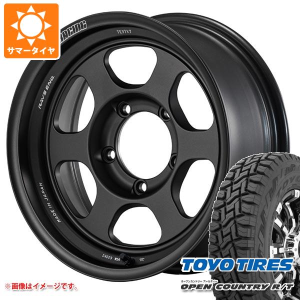 【タイヤ交換対象】ジムニーシエラ JB74W用 2025年製 サマータイヤ トーヨー オープンカントリー R/T LT225/70R16 ホワイトレター レイズ ボルクレーシング TE37XT for J UL 6.0-16 タイヤホイール4本セット
