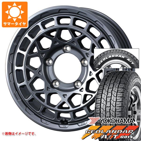 【タイヤ交換対象】ジムニーシエラ JB74W用 2025年製 サマータイヤ ヨコハマ ジオランダー A/T G015 185/85R16 105/103N LT ホワイトレター マッドヴァンスX タイプM 6.0-16 タイヤホイール4本セット