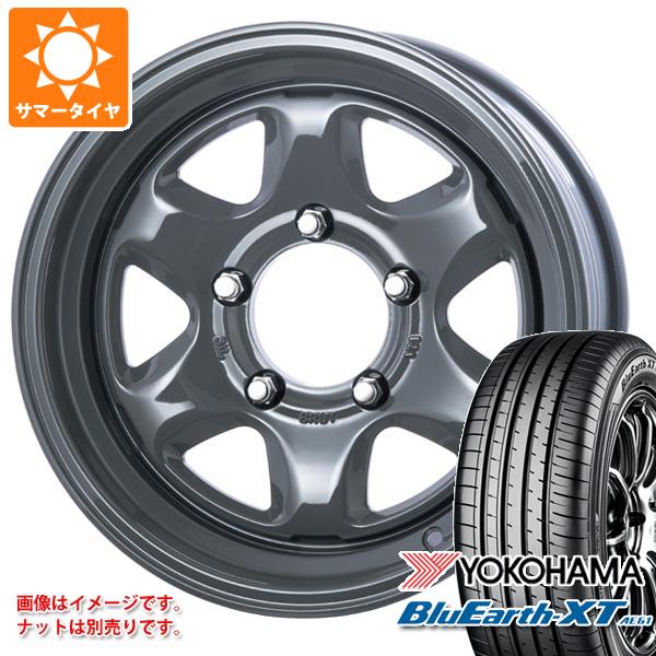【タイヤ交換対象】ジムニーシエラ JB74W用 サマータイヤ ヨコハマ ブルーアースXT AE61 215/70R16 100H ブルート BR-44 6.5-16 タイヤホイール4本セット