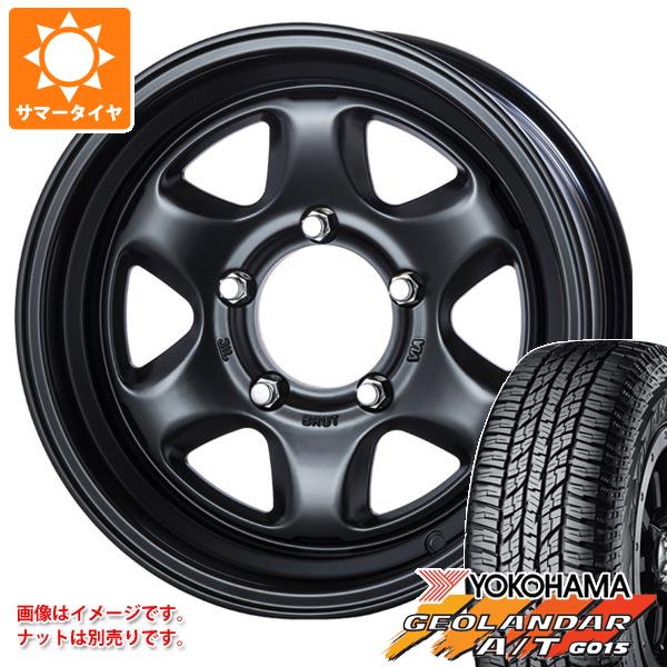 【タイヤ交換対象】スズキ ジムニーノマド JC74W用 サマータイヤ ヨコハマ ジオランダー A/T G015 P235/70R16 104T アウトラインホワイトレター ブルート BR-44 6.5-16 タイヤホイール4本セット