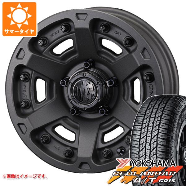 【タイヤ交換対象】5本セット ジムニーシエラ JB74W用 サマータイヤ ヨコハマ ジオランダー A/T G015 LT225/75R16 115/112R アウトラインホワイトレター クリムソン MG アーマー FF 6.0-16 タイヤホイール5本セット