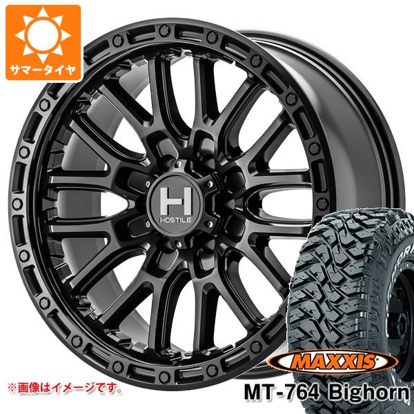 【タイヤ交換対象】サマータイヤ 265/70R17 118/115Q 8PR マキシス MT-764 ビッグホーン ホワイトレター ホスタイル H135 リッジクレスト 8.0-17 タイヤホイール4本セット