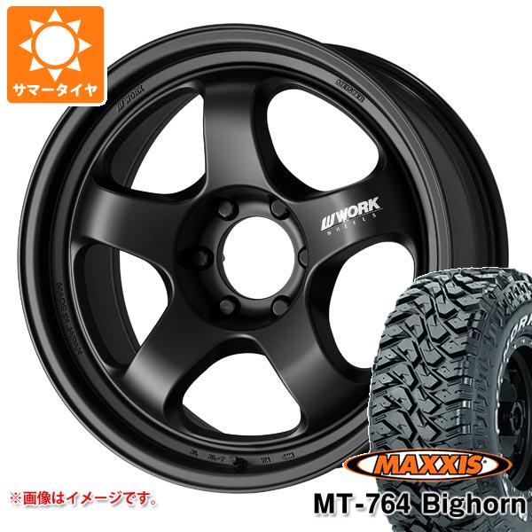 【タイヤ交換対象】サマータイヤ 265/70R17 118/115Q 8PR マキシス MT-764 ビッグホーン ホワイトレター ワーク マイスター S1 ワンピース SUV 8.0-17 タイヤホイール4本セット