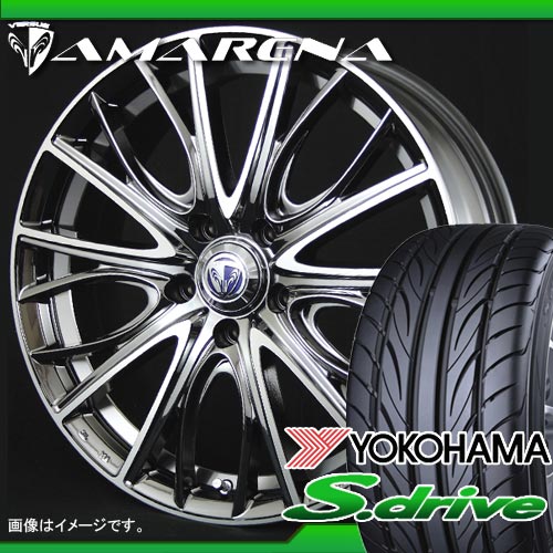 215/45R17 ヨコハマ DNA S.ドライブ ES03 ＆ ベルサス アマレーナ 7.0-17 タイヤホイール4本セット 【RCPmara1207】