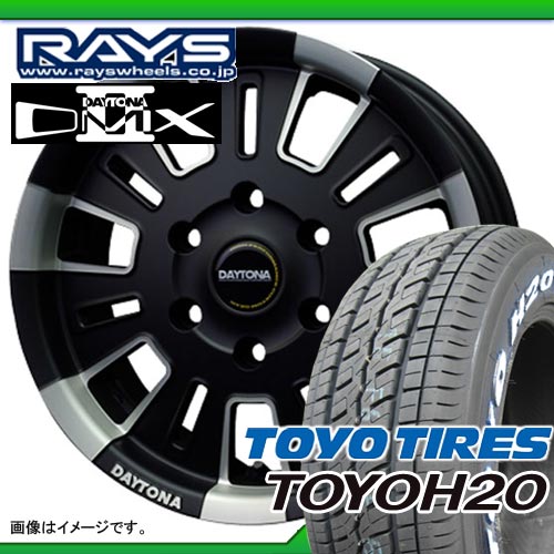 ハイエース 200系に！ 215/65R16C 109/107R ホワイトレター トーヨー H20 ＆ デイトナ DMX タイプ 2 6.5-16 タイヤホイール4本セット 【マラソン201207_家電】【RCPmara1207】タイヤホイール サマータイヤ トーヨー 215/65R16C 4本セット