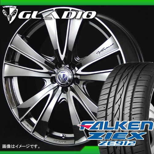 245/40R19 ファルケン ジークス ZE912 ＆ ベルサス グラーディオ 8.0-19 タイヤホイール4本セット 【マラソン201207_家電】【RCPmara1207】タイヤホイール サマータイヤ ファルケン 245/40R19 4本セット