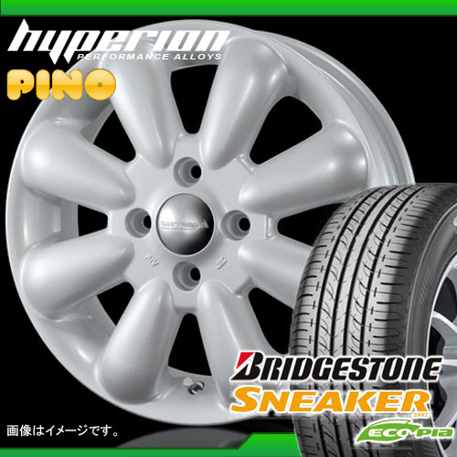 185/60R15 ブリヂストン スニーカー SNK2 エコピア ＆ MLJ ハイぺリオン ピノ 5.5-15 タイヤホイール4本セット 【RCPmara1207】