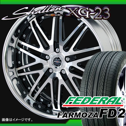 245/35R20 フェデラル フォアモサ FD2 ＆ AME シャレン XG-23 8.0-20 タイヤホイール4本セット 【マラソン201207_家電】【RCPmara1207】タイヤホイール サマータイヤ フェデラル 245/35R20 4本セット