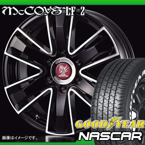 ハイエース 200系に！ 225/60R16 ホワイトレター グッドイヤー イーグル ＃1 ナスカー ＆ マッコイズ LF-2 7.0-16 タイヤホイール4本セット 【マラソン201207_家電】【RCPmara1207】タイヤホイール サマータイヤ グッドイヤー 225/60R16 4本セット