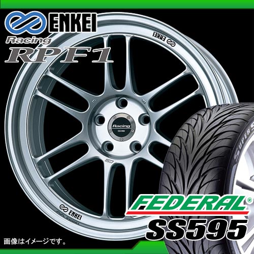 225/35R18 フェデラル SS595 ＆ エンケイ レーシング RPF1 7.5-18 タイヤホイール4本セット 【RCPmara1207】