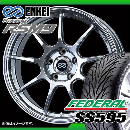 245/40R19 フェデラル SS595 ＆ エンケイ レーシング RSM9 8.5-19 タイヤホイール4本セット 【マラソン201207_家電】【RCPmara1207】タイヤホイール サマータイヤ フェデラル 245/40R19 4本セット