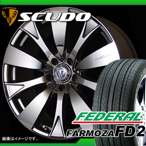 215/45R17 フェデラル フォアモサ FD2 ＆ ベルサス スクード7.0-17 タイヤホイール4本セット 【RCPmara1207】