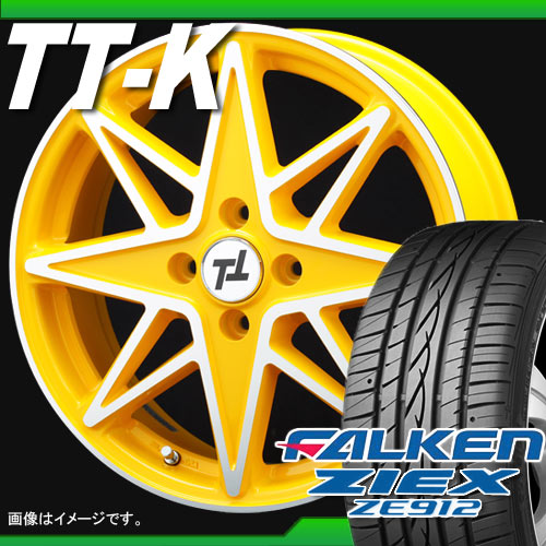 195/55R16 ファルケン ジークス ZE912 ＆ TT-K コレクション 6.0-16 タイヤホイール4本セット 【RCPmara1207】
