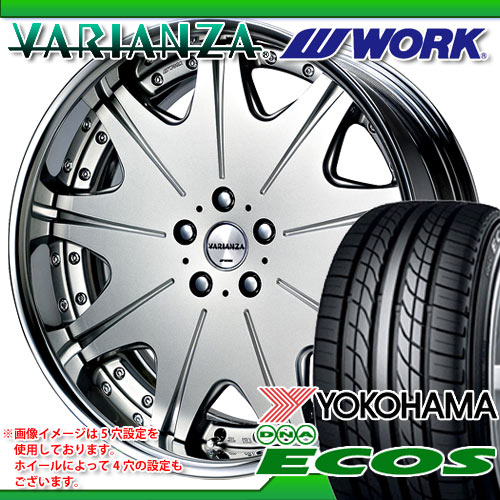 205/40R17 ヨコハマ DNA エコス ES300 ＆ ヴァリアンツァ D3S 6.5-17 タイヤホイール4本セット 【RCPmara1207】