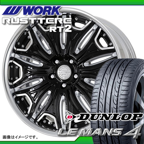 245/35R20 95W XL ダンロップ ルマン4 LM704 ＆ ラスターレ RT2 インサージョン 8.0-20 タイヤホイール4本セット 【RCPmara1207】