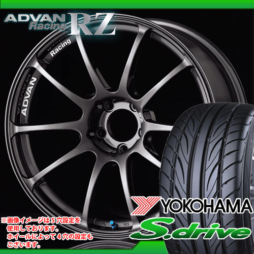 245/40R18 ヨコハマ DNA S.ドライブ ES03 ＆ ヨコハマ アドバンレーシング RZ 8.5-18 タイヤホイール4本セット 【マラソン201207_家電】【RCPmara1207】タイヤホイール サマータイヤ ヨコハマ 245/40R18 4本セット