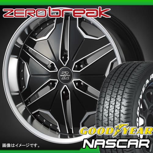 ハイエース 200系に！ 225/60R16 ホワイトレター グッドイヤー イーグル ＃1 ナスカー ＆ アクト ゼロブレイク Z 6.5-16 タイヤホイール4本セット 【RCPmara1207】